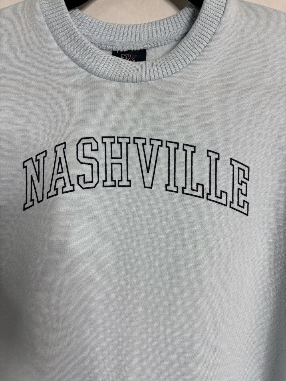 MV Sport Light Blue Nashville Crewneck Sweatshirt